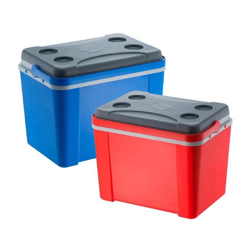 Caixa Térmica 34 Litros com Alça e Tampa com Porta Copos Personalizada - imagem 1