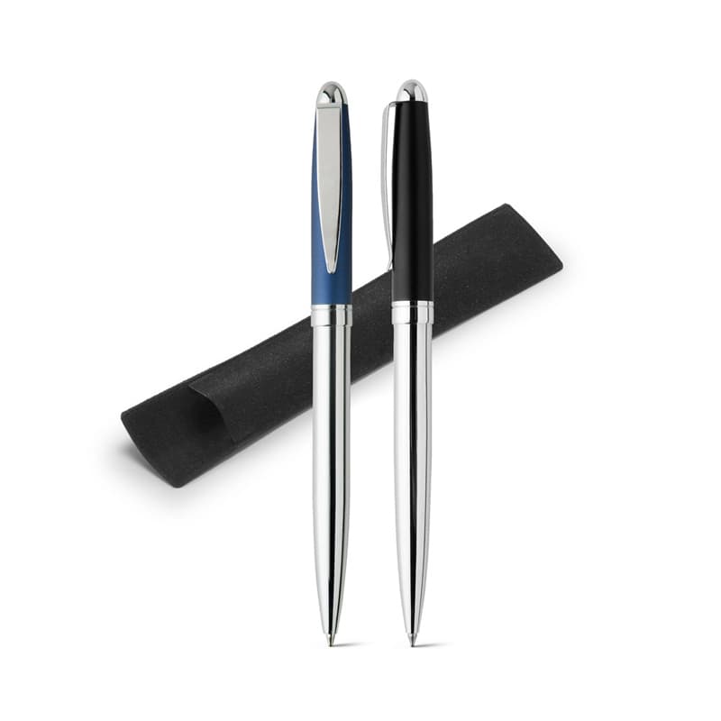 Caneta de Metal com Estojo de Veludo Personalizada - imagem 1