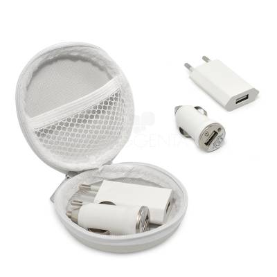 Kit com Carregadores Para Brinde Promocional